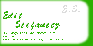 edit stefanecz business card